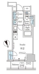 新橋駅 徒歩12分 10階の物件間取画像